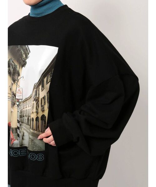 jouetie（ジュエティ）の「タートルレイヤードBIGプルオーバー（スウェット・レディース・オフホワイト/ブラック/ライトブルー・MEDIUM）」の21枚目の写真