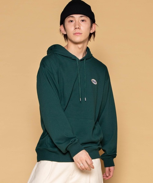 WEGO（ウィゴー）の「WEGO/ロゴ刺繍プルパーカー（パーカー・メンズ・オフホワイト/ダークグリーン・LARGE/MEDIUM/SMALL）」の9枚目の写真