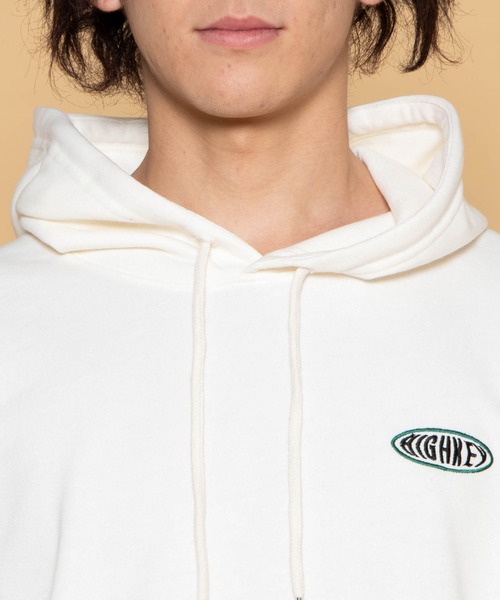 WEGO（ウィゴー）の「WEGO/ロゴ刺繍プルパーカー（パーカー・メンズ・オフホワイト/ダークグリーン・LARGE/MEDIUM/SMALL）」の21枚目の写真