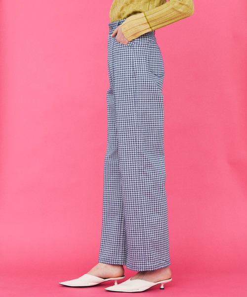 INella（イネラ）の「【INella(イネラ)】ジャガードセミフレアパンツ（その他パンツ・レディース・ホワイト/ブルー・1/2）」の11枚目の写真