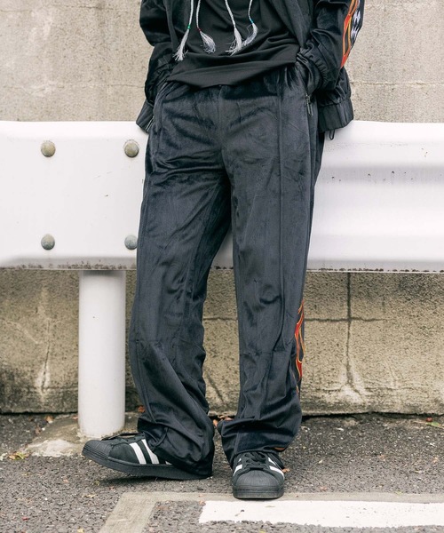 ADANS（アダンス）の「ADANS/アダンス YANKEE PANTS ベロア イージートラックパンツ(セットアップ対応)（その他パンツ・メンズ・ブラック・S/M）」の14枚目の写真