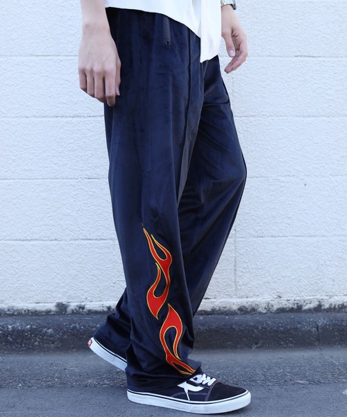 ADANS（アダンス）の「ADANS/アダンス YANKEE PANTS ベロア イージートラックパンツ(セットアップ対応)（その他パンツ・メンズ・ブラック・S/M）」の21枚目の写真