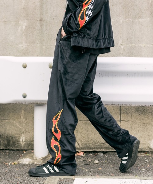 ADANS（アダンス）の「ADANS/アダンス YANKEE PANTS ベロア イージートラックパンツ(セットアップ対応)（その他パンツ・メンズ・ブラック・S/M）」の18枚目の写真