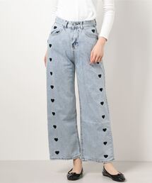 JUMELLE | side heart denim pants(デニムパンツ)