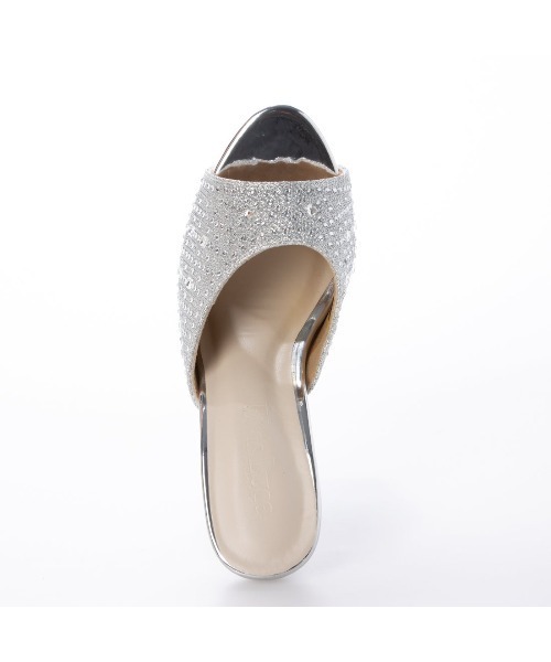 Elvis Luce（エルビスルーチェ）の「ElvisLuce(エルビスルーチェ) ラインストーン付きピンヒール ミュール（パンプス・レディース・ゴールド/ブラック/シルバー・LL/M/L/S）」の13枚目の写真