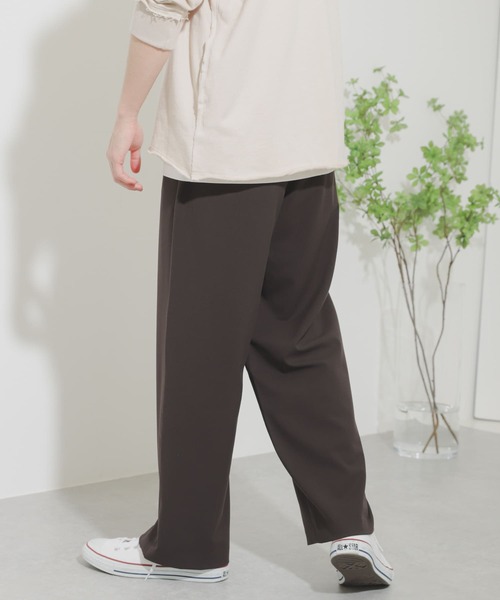SENSE OF PLACE by URBAN RESEARCH（センスオブプレイスバイアーバンリサーチ）の「【Sサイズ/WEB・一部店舗限定】ワイドスラックス（スラックス・メンズ・ブラウン/ブラック/ライトベージュ/ライトグレー・MEDIUM/LARGE/SMALL）」の5枚目の写真