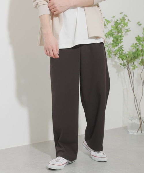 SENSE OF PLACE by URBAN RESEARCH（センスオブプレイスバイアーバンリサーチ）の「【Sサイズ/WEB・一部店舗限定】ワイドスラックス（スラックス・メンズ・ブラウン/ブラック/ライトベージュ/ライトグレー・MEDIUM/LARGE/SMALL）」の9枚目の写真