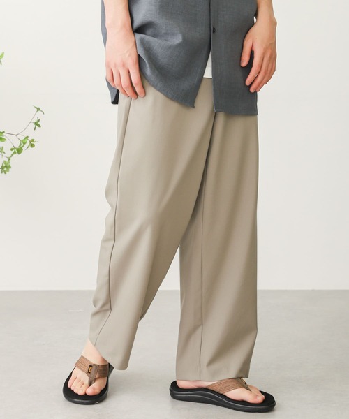 SENSE OF PLACE by URBAN RESEARCH（センスオブプレイスバイアーバンリサーチ）の「【Sサイズ/WEB・一部店舗限定】ワイドスラックス（スラックス・メンズ・ブラウン/ブラック/ライトベージュ/ライトグレー・MEDIUM/LARGE/SMALL）」の10枚目の写真