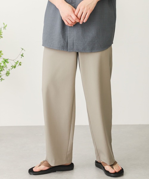 SENSE OF PLACE by URBAN RESEARCH（センスオブプレイスバイアーバンリサーチ）の「【Sサイズ/WEB・一部店舗限定】ワイドスラックス（スラックス・メンズ・ブラウン/ブラック/ライトベージュ/ライトグレー・MEDIUM/LARGE/SMALL）」の21枚目の写真