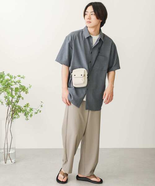 SENSE OF PLACE by URBAN RESEARCH（センスオブプレイスバイアーバンリサーチ）の「【Sサイズ/WEB・一部店舗限定】ワイドスラックス（スラックス・メンズ・ブラウン/ブラック/ライトベージュ/ライトグレー・MEDIUM/LARGE/SMALL）」の18枚目の写真