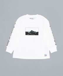 JUNKSOUL（ジャンクソウル）の「JUNKSOUL / ジャンクソウル BOXマウンテンアート 袖プリントロンＴ (M4)（Tシャツ/カットソー・キッズ）」