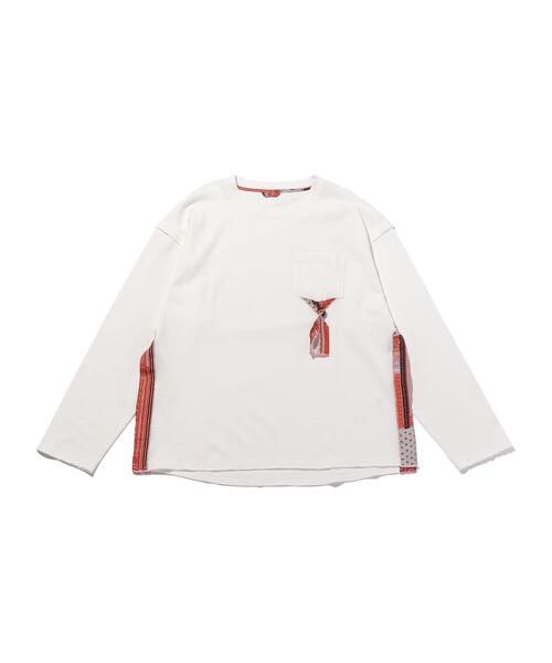 FACCIES（ファチーズ）の「＜FACCIES＞ SIDE SLIT LS/カットソー（Tシャツ/カットソー・メンズ・ブラック/ホワイト・FREE）」の2枚目の写真