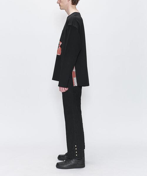 FACCIES（ファチーズ）の「＜FACCIES＞ SIDE SLIT LS/カットソー（Tシャツ/カットソー・メンズ・ブラック/ホワイト・FREE）」の4枚目の写真