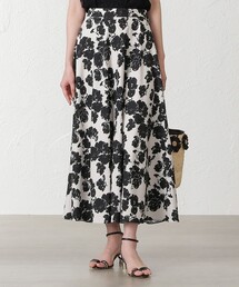 EPOCA THE SHOP バイカラー花柄ロングスカート36 エポカザショップ EPOCA THE SHOP バイカラー花柄ロングスカート36 エポカザ