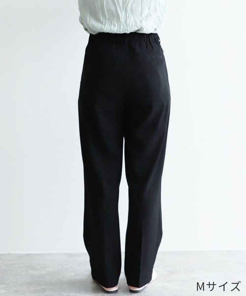 reca（レカ）の「ダブルタックセンタープレススラックスパンツ（スラックス・レディース・グレイッシュベージュ/ブラック/ライトベージュ・L/M）」の16枚目の写真