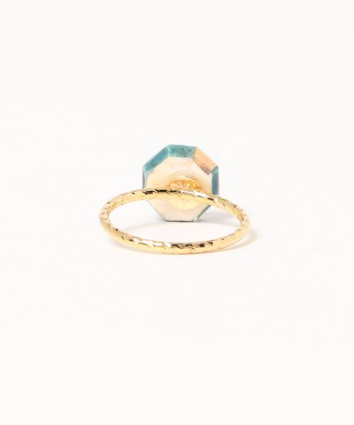 tone(トーン)の「【IRODORI】小さなjewel cut の指輪(深緑)(リング・レディース・ダークグリーン・#5)」の2枚目の写真