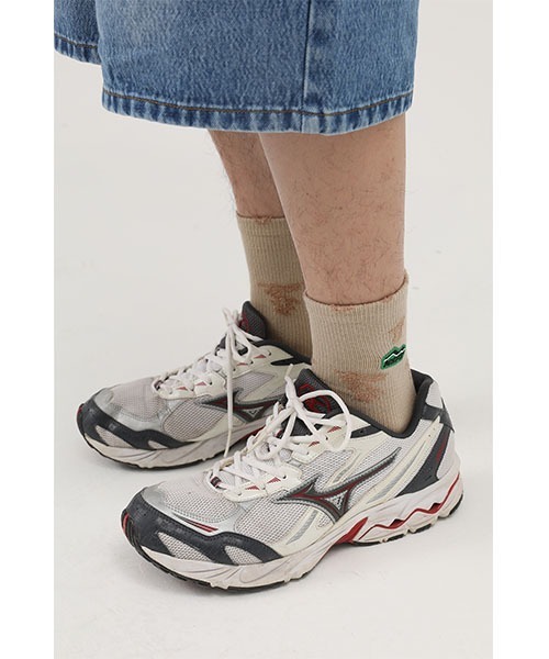 MASONPRINCE（メイソンプリンス）の「【MASONPRINCE】5 color brand logo socks WZ2022（ソックス/靴下・メンズ・ブラウン/グレー/グリーン/ホワイト/ブラック・FREE）」の4枚目の写真