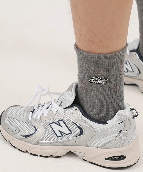 MASONPRINCE（メイソンプリンス）の「【MASONPRINCE】5 color brand logo socks WZ2022（ソックス/靴下・メンズ・ブラウン/グレー/グリーン/ホワイト/ブラック・FREE）」の13枚目の写真