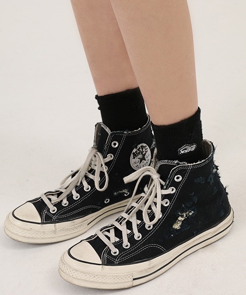 MASONPRINCE（メイソンプリンス）の「【MASONPRINCE】5 color brand logo socks WZ2022（ソックス/靴下・メンズ・ブラウン/グレー/グリーン/ホワイト/ブラック・FREE）」の6枚目の写真