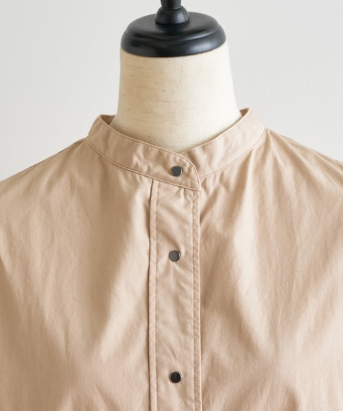 BEARDSLEY - 未使用近　製品染めロングシャツ　ブルー　30800円 BEARDSLEY - 未使用近 製品染めロングシャツ ブルー 30800円の