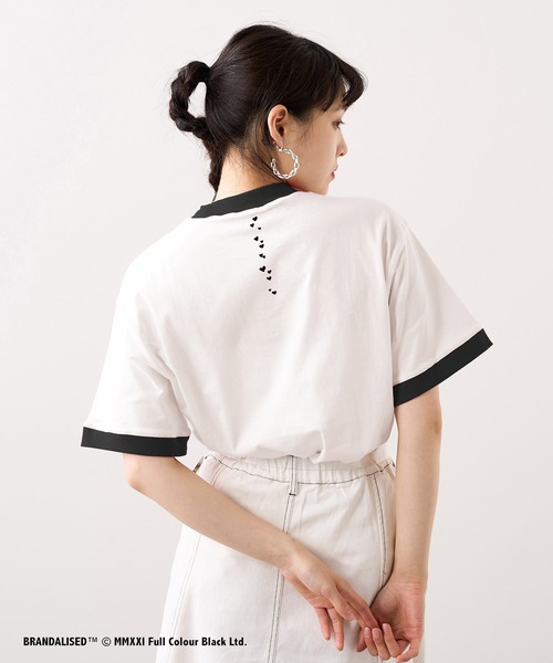 RASVOA（ラスボア）の「Banksy's GraffitiビッグＴ／Art Angel Hearts（Tシャツ/カットソー・レディース・ブラック/オフホワイト・FREE）」の9枚目の写真