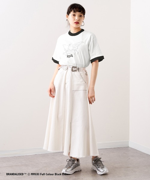 RASVOA（ラスボア）の「Banksy's GraffitiビッグＴ／Art Angel Hearts（Tシャツ/カットソー・レディース・ブラック/オフホワイト・FREE）」の10枚目の写真