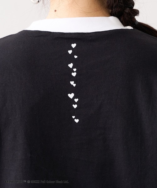 RASVOA（ラスボア）の「Banksy's GraffitiビッグＴ／Art Angel Hearts（Tシャツ/カットソー・レディース・ブラック/オフホワイト・FREE）」の14枚目の写真