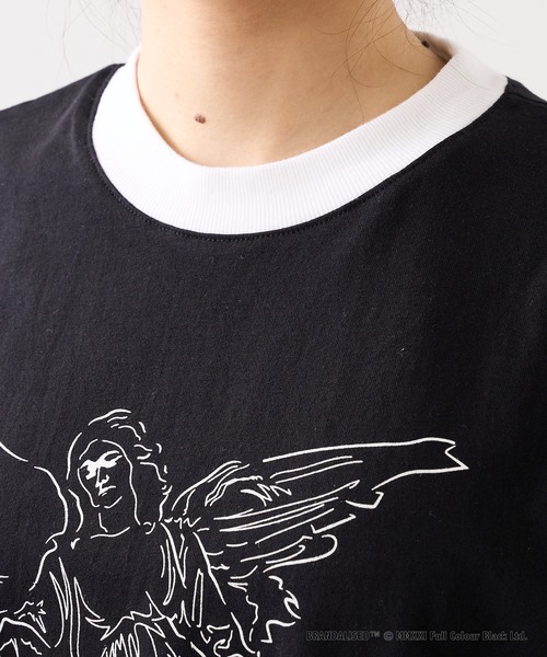 RASVOA（ラスボア）の「Banksy's GraffitiビッグＴ／Art Angel Hearts（Tシャツ/カットソー・レディース・ブラック/オフホワイト・FREE）」の15枚目の写真