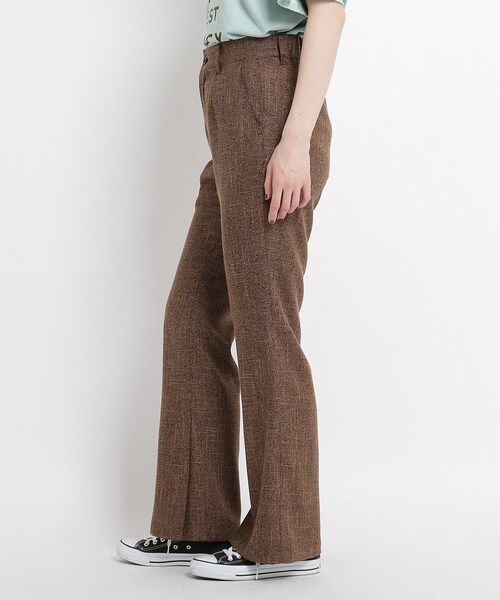 JET（ジェット）の「◆【ウォッシャブル】リネン調ストレッチフレアパンツ（その他パンツ・レディース・ダークブラウン/ライトベージュ/ブラック・02/04）」の14枚目の写真