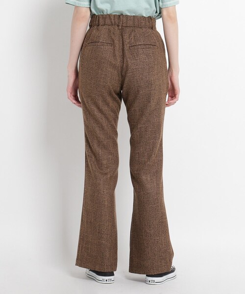JET（ジェット）の「◆【ウォッシャブル】リネン調ストレッチフレアパンツ（その他パンツ・レディース・ダークブラウン/ライトベージュ/ブラック・02/04）」の10枚目の写真
