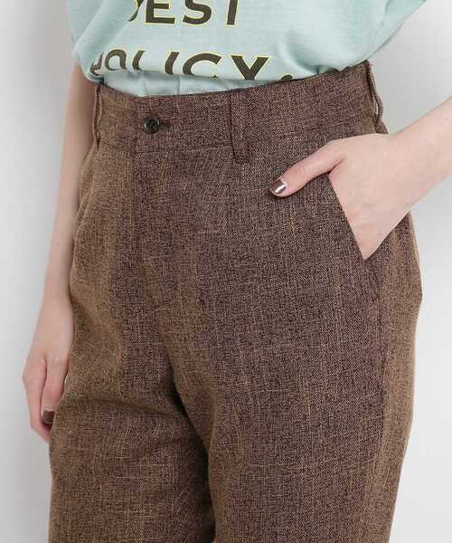 JET（ジェット）の「◆【ウォッシャブル】リネン調ストレッチフレアパンツ（その他パンツ・レディース・ダークブラウン/ライトベージュ/ブラック・02/04）」の12枚目の写真