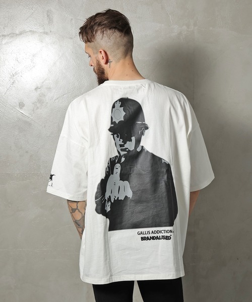 BRANDALISED（ブランダライズド）の「GA×BRANDALISED BACK ＦＵＣＫ-ART TEE（Tシャツ/カットソー・メンズ・ブラック/ホワイト・L/M）」の12枚目の写真