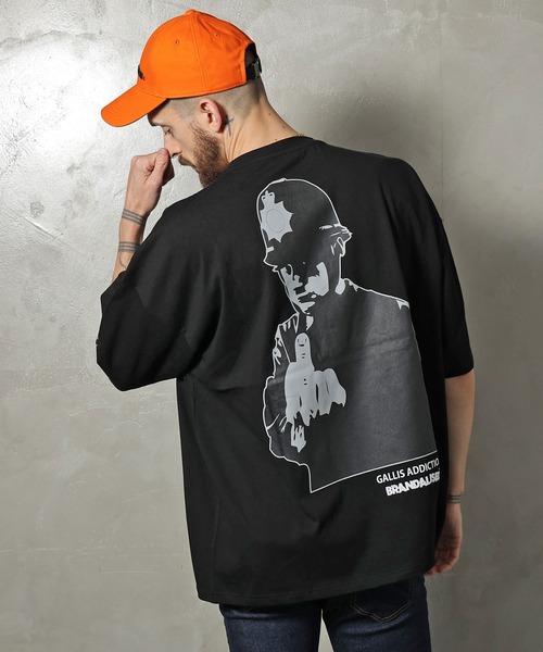 BRANDALISED（ブランダライズド）の「GA×BRANDALISED BACK ＦＵＣＫ-ART TEE（Tシャツ/カットソー・メンズ・ブラック/ホワイト・L/M）」の3枚目の写真