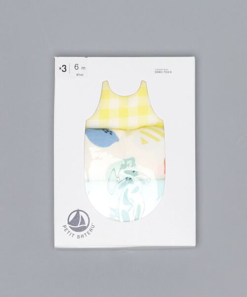 PETIT BATEAU（プチバトー）の「タンクトップボディ３枚組（タンクトップ・キッズ・その他・6MONTH/24MONTH/12MONTH/18MONTH）」の2枚目の写真