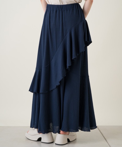 Kastane（カスタネ）の「アシメフリルカットスカート（スカート・レディース・ネイビー/ブラック・FREE）」の8枚目の写真