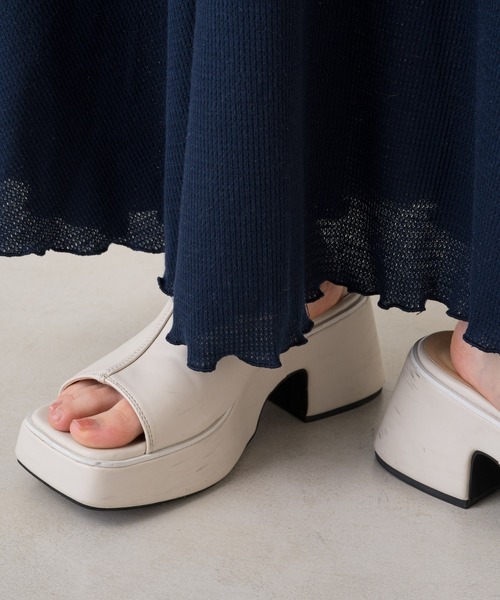 Kastane（カスタネ）の「アシメフリルカットスカート（スカート・レディース・ネイビー/ブラック・FREE）」の12枚目の写真