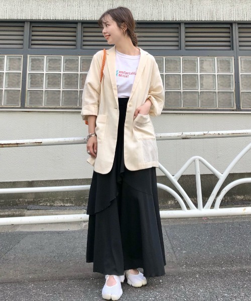 Kastane（カスタネ）の「アシメフリルカットスカート（スカート・レディース・ネイビー/ブラック・FREE）」の16枚目の写真