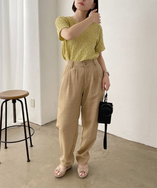 Shelly island（シェリーアイランド）の「コンパクトクラッシュジャガードカットソー（Tシャツ/カットソー・レディース・ホワイト/ブラック/イエロー/パープル・FREE）」の20枚目の写真