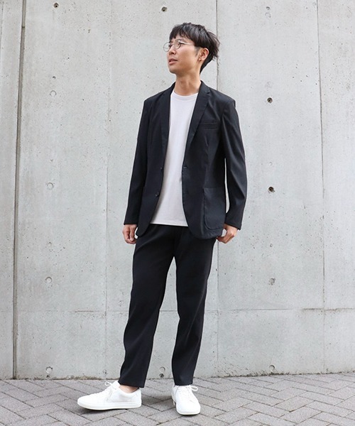 COMME CA ISM(コムサイズム)の「《ウォッシャブル》 コードレーン ジャケット(テーラードジャケット・メンズ・ブラック/ネイビー・SMALL/MEDIUM/LARGE/X-LARGE)」の4枚目の写真