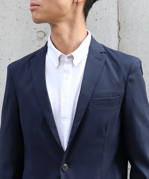 COMME CA ISM(コムサイズム)の「《ウォッシャブル》 コードレーン ジャケット(テーラードジャケット・メンズ・ブラック/ネイビー・SMALL/MEDIUM/LARGE/X-LARGE)」の8枚目の写真