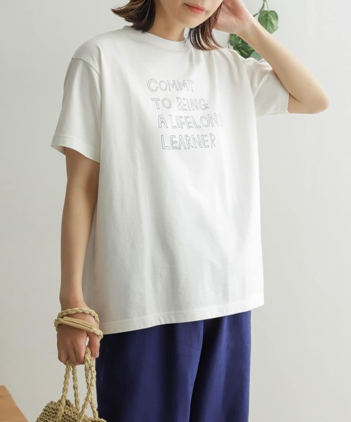 URBAN RESEARCH DOORS（アーバンリサーチドアーズ）の「コットンプリント半袖Tシャツ（Tシャツ/カットソー・レディース・その他1/その他2/その他3・ONE）」の2枚目の写真