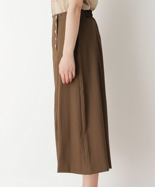 pink adobe（ピンクアドベ）の「◆【M-LL】クール サイドボタンガウチョパンツ（その他パンツ・レディース・ダークブラウン/ネイビー/カーキ・40/38/42）」の5枚目の写真