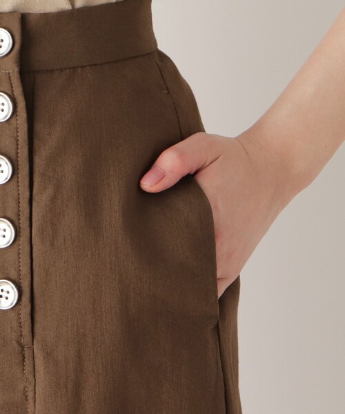 pink adobe（ピンクアドベ）の「◆【M-LL】クール サイドボタンガウチョパンツ（その他パンツ・レディース・ダークブラウン/ネイビー/カーキ・40/38/42）」の8枚目の写真