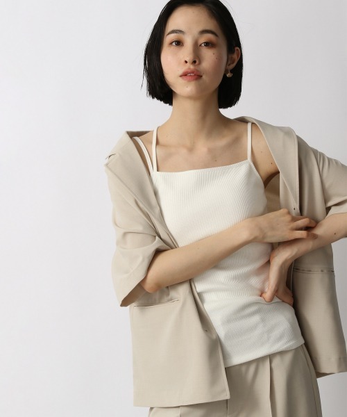 LOWRYS FARM(ローリーズファーム)の「カップツキクロスキャミ 946900(キャミソール・レディース・ブラック/パープル/オフホワイト/イエロー・FREE)」の9枚目の写真