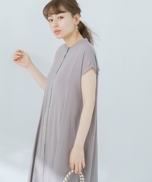 URBAN RESEARCH Sonny Label(アーバンリサーチサニーレーベル)の「【WEB限定】バックプリーツフレンチワンピース(ワンピース・レディース・グレー系その他/ブルー系その他/ライトグレー・FREE)」の5枚目の写真