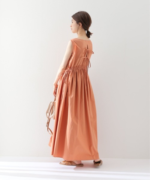 IENA（イエナ）の「【EMIN＆PAUL/エミンアンドポール】ポプリンギャザーワンピース◆（ワンピース・レディース・オレンジ/ネイビー/ブラック・FREE）」の18枚目の写真
