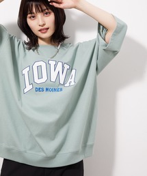 JUNRED | ワッペンカレッジルーズTEE(Tシャツ/カットソー)