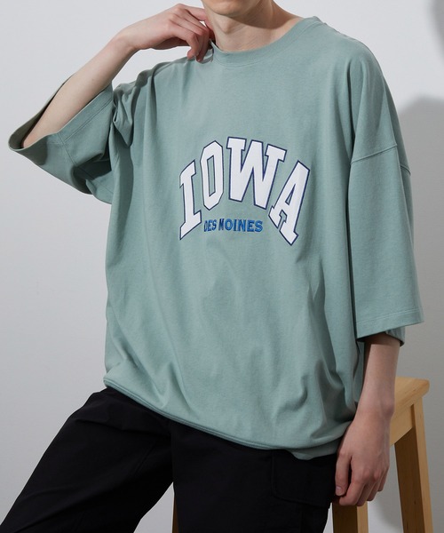 JUNRED(ジュンレッド)の「ワッペンカレッジルーズTEE(Tシャツ/カットソー・メンズ・ホワイト/グリーン・M/L)」の16枚目の写真