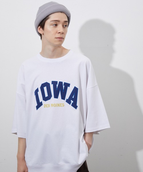JUNRED(ジュンレッド)の「ワッペンカレッジルーズTEE(Tシャツ/カットソー・メンズ・ホワイト/グリーン・M/L)」の14枚目の写真
