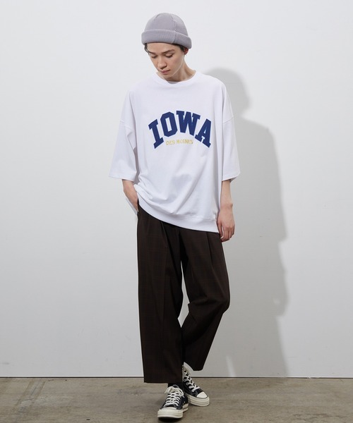 JUNRED(ジュンレッド)の「ワッペンカレッジルーズTEE(Tシャツ/カットソー・メンズ・ホワイト/グリーン・M/L)」の12枚目の写真